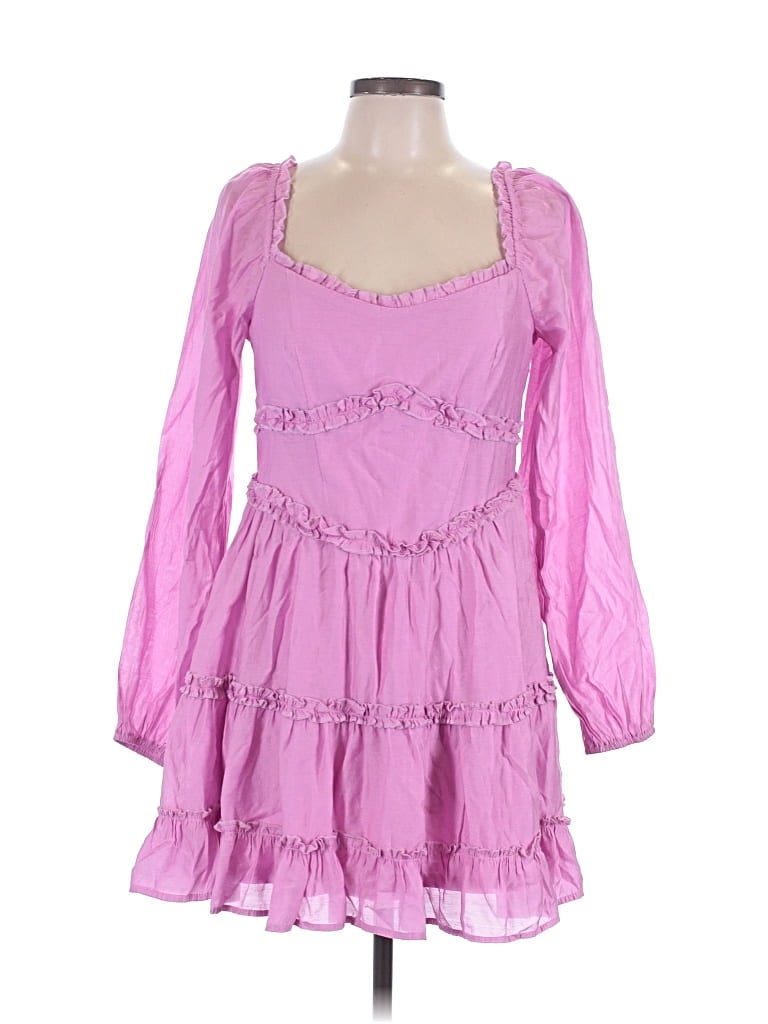 Pre-owned Francesca's Casual Dress In Pink
