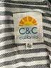 C&C California Stripes Ivory Long Sleeve Blouse Size XL - photo 7