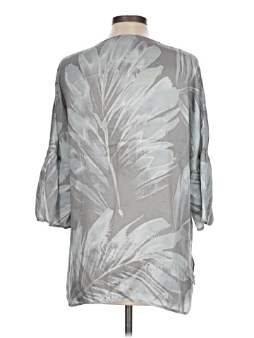 Poetry 3/4 Sleeve Silk Top (view 2)