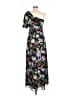 Sachin + Babi 100% Polyester Tropical Floral Blue Casual Dress Size 0 - photo 2