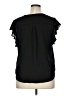 Calvin Klein 100% Polyester Black Short Sleeve Blouse Size XL - photo 2
