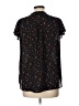 H&M 100% Polyester Animal Print Black Short Sleeve Blouse Size 12 - photo 2