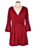 New York & Company Solid Red Romper Size M - photo 1