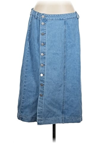 Shein Curve Denim Skirt (view 1)