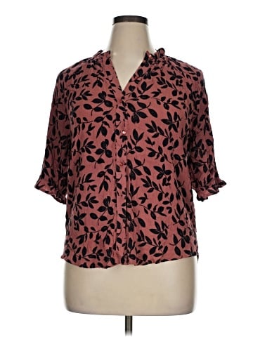 Bobeau Short Sleeve Blouse (view 1)