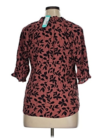 Bobeau Short Sleeve Blouse (view 2)