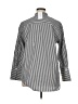 Harshman 100% Cotton Stripes Black 3/4 Sleeve Button-Down Shirt Size XL - photo 2