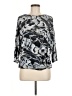Clara Sun Woo Silver 3/4 Sleeve Blouse Size M - photo 1