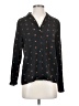 Lumiere 100% Polyester Polka Dots Black Long Sleeve Blouse Size S - photo 1
