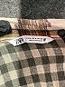 Zara Plaid Brown Long Sleeve Button-Down Shirt Size M - photo 7
