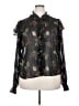 Forever 21 Plus Floral Black Long Sleeve Blouse Size 2X - photo 1