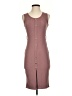 Say What? Solid Brown Casual Dress Size S - photo 1