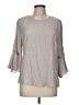 Symphony Gray 3/4 Sleeve Blouse Size M - photo 1
