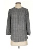 NYDJ 100% Polyester Houndstooth Gray 3/4 Sleeve Blouse Size XS - photo 1
