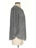 NYDJ 100% Polyester Houndstooth Gray 3/4 Sleeve Blouse Size XS - photo 4
