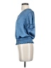 1.State 100% Polyester Blue Short Sleeve Top Size S - photo 5