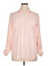 Talbots 100% Polyester Color Block Pink Long Sleeve Blouse Size 14 - photo 1