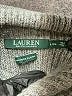 Lauren by Ralph Lauren Chevron-herringbone Gray Wool Pullover Sweater Size L - photo 7