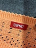 Esprit 100% Cotton Orange Pullover Sweater Size XS - photo 7