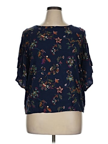 Bobeau 3/4 Sleeve Blouse (view 1)