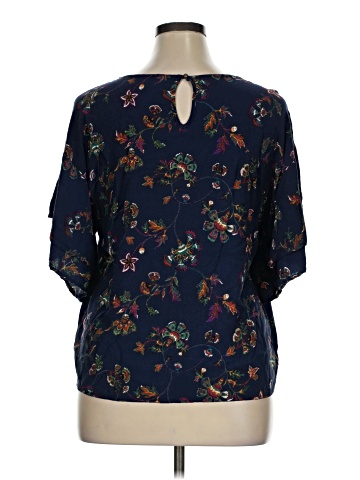 Bobeau 3/4 Sleeve Blouse (view 2)
