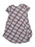 Lularoe Print Blue Dress Size 4 - photo 2