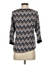 Ella Moss 100% Rayon Chevron-herringbone Blue 3/4 Sleeve Top Size XS - photo 2