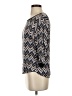 Ella Moss 100% Rayon Chevron-herringbone Blue 3/4 Sleeve Top Size XS - photo 5