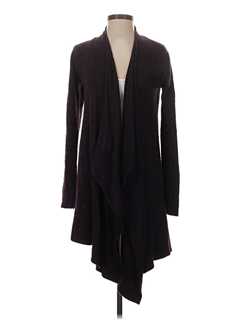 Pre-owned Barefoot Dreams Cardigan Sweater In Black