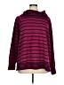 Westbound Stripes Burgundy Turtleneck Sweater Size 1X - photo 1