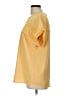 Unbranded 100% Polyester Yellow Short Sleeve Blouse Size L - photo 5