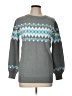 Assorted Brands Chevron-herringbone Gray Pullover Sweater Size L - photo 1
