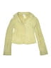 Armani Collezioni 100% Suede Yellow Tan Leather Jacket Size 2 - photo 1