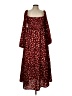 Missguided 100% Polyester Hearts Red Casual Dress Size 10 - photo 1