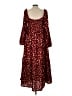 Missguided 100% Polyester Hearts Red Casual Dress Size 10 - photo 2