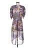 Akemi + Kin 100% Polyester Paisley Gray Casual Dress Size XS - photo 2