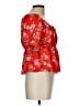 Iky & Me 100% Rayon Red Short Sleeve Blouse Size L - photo 4