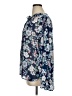 Cupio 100% Polyester Floral Blue Long Sleeve Blouse Size XL - photo 5
