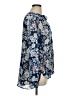 Cupio 100% Polyester Floral Blue Long Sleeve Blouse Size XL - photo 4