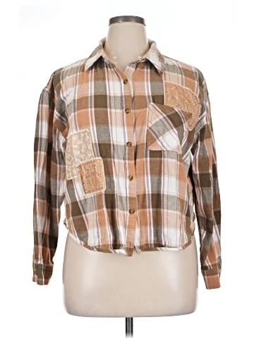 Rewind Long Sleeve Button-Down Shirt (view 1)