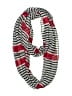 Unbranded Stripes Red Black Scarf One size - photo 1