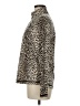 J. McLaughlin Animal Print Brown Gold Long Sleeve Blouse Size M - photo 5