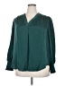 Vince Camuto 100% Polyester Teal Long Sleeve Blouse Size 2X - photo 1