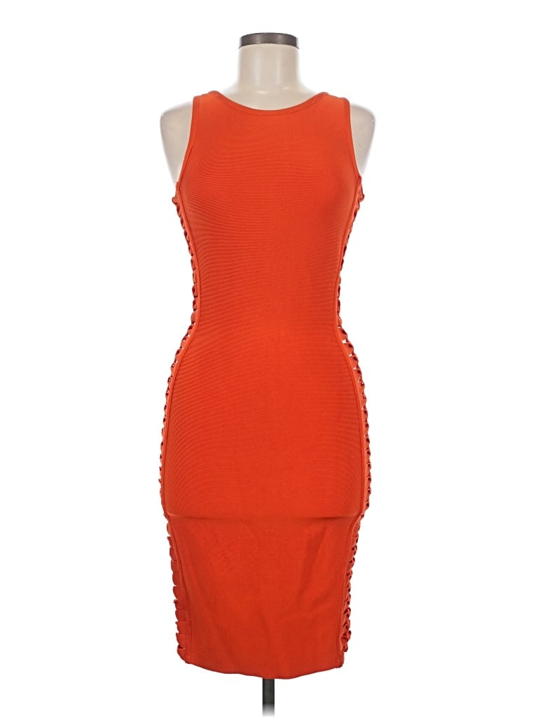 Pre-owned Hera Collection Cocktail Dress In Orange