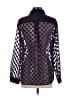 Chico's Polka Dots Purple Long Sleeve Blouse Size Med (1) - photo 2