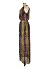 Ella Moss 100% Silk Print Brown Casual Dress Size XS - photo 5