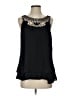 Zac & Rachel 100% Polyester Black Sleeveless Blouse Size S - photo 1