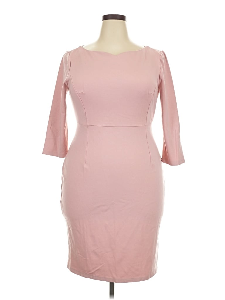 Pre-owned Assorted Brands Cocktail Dress In Pink