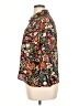 Unbranded 100% Polyester Floral Brown 3/4 Sleeve Blouse Size XL (estimated) - photo 5