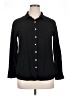 Unbranded Solid Black Long Sleeve Blouse Size XL - photo 1